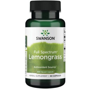 Swanson, FS Lemongrass, 400mg, 60 kaps.