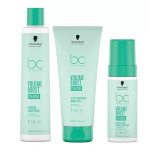Schwarzkopf BC Volume Boost, zestaw kosmetyków na objętość, szampon + odżywka + pianka