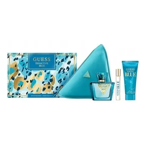 Guess Seductive Blue zestaw woda toaletowa spray 75ml + balsam do ciała 100ml + woda toaletowa spray 15ml + kosmetyczka (W)