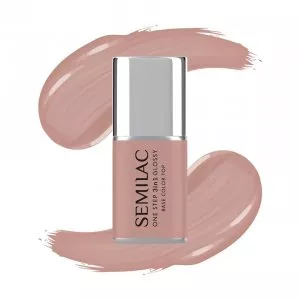 Semilac 3w1 One Step Glossy, lakier hybrydowy, S210 French Beige, 7ml