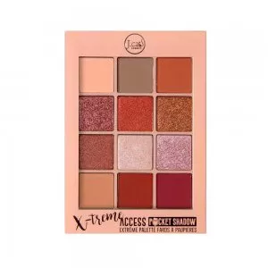 J.Cat Beauty X-treme access pocket shadow, paleta do cieni, Red carpet premiere, 10g