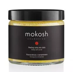 Mokosh, peeling solny do ciała, pomarańcza z cynamonem, 300g