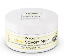 Nacomi, czarne mydło, Złote, 125g