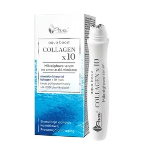 Ava Laboratorium Aqua Boost Collagen x10 mikroigłowe serum na zmarszczki mimiczne 15ml