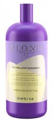 Inebrya Blondesse No Yellow, szampon do włosów siwych i rozjaśnianych, 1000ml