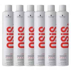 Schwarzkopf OSIS+ Session, lakier bardzo mocno utrwalający fryzurę, wielopak, 6x500ml