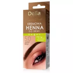 Delia Eyebrow Expert kremowa henna do brwi 5.0 Jasny Brąz 15ml