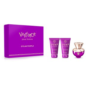 Versace Dylan Purple Pour Femme zestaw woda perfumowana spray 50ml + żel pod prysznic 50ml + balsam do ciała 50ml (W)