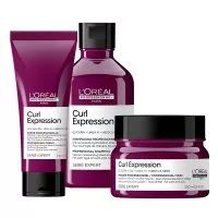Loreal Curl Expression, zestaw intensywnie nawilżający do loków i fal, szampon + odżywka + maska