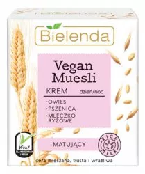 Bielenda Vegan Muesli, matujący krem do twarzy, 50ml
