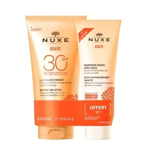Nuxe Sun zestaw mleczko do opalania SPF30 150ml + żel pod prysznic po opalaniu 100ml
