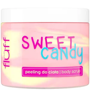 Fluff, peeling do ciała o zapachu słodkich cukierków, 160ml - data ważności (5.2026)