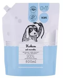 Yope, żel pod prysznic, Kokos i Sól Morska, 800ml, refill