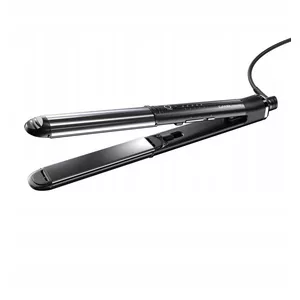 GA.MA IQ Black Ultimate Straightener, prostownica 2w1 do włosów, czarna