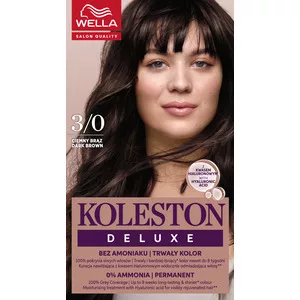 Wella Koleston Deluxe, farba do włosów, Ciemny Brąz, 3/0, 100ml