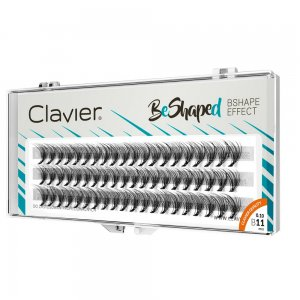 Clavier BeShaped jedwabne kępki rzęs skręt B 10D 11mm