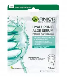 Garnier Hyaluronic Aloe Serum Maska na tkaninie rewitalizująca z kwasem hialuronowym i ekstraktem z aloesu 28 g