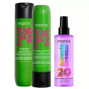 Matrix Food For Soft, zestaw intensywnie nawilżający: szampon + odżywka + miracle creator