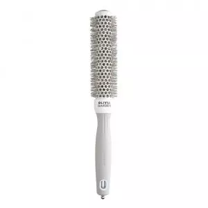 Olivia Garden Expert Blowout Speed Wavy Bristles, szczotka do suszenia włosów, White&Grey 25mm