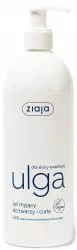 Ziaja Ulga, żel myjący do twarzy i ciała, 400ml