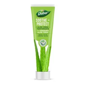Dabur Soothe + Protect Aloe Vera Toothpaste pasta do zębów z Organicznym Aloesem 100ml