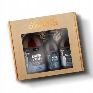 LaQ Zestaw Kozioł z klasą, zestaw do ciała, żel 500ml/szampon 300ml/balsam po goleniu 150ml