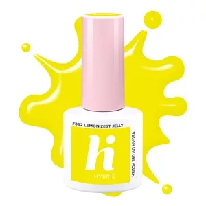 hi hybrid, lakier hybrydowy, #392 Lemon Zest Jelly, 5ml