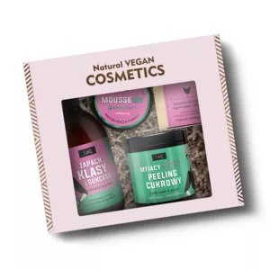 LaQ Magnolia, zestaw: żel 500ml + mus do twarzy 40g + masełko 40g + peeling 220g