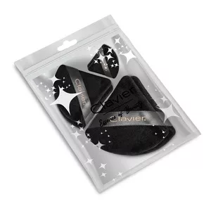 Clavier Trójkątny puszek do pudru Czarny Mix 6szt