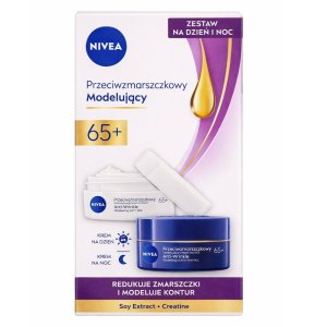Nivea Przeciwzmarszczkowy + Modelujący zestaw krem do twarzy na dzień i noc 2x50ml
