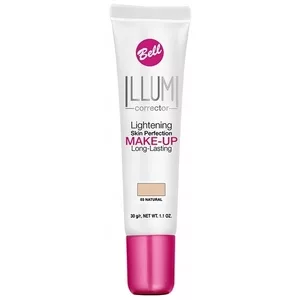 Bell Illumi Corrector, trwały fluid rozświetlająco-korygujący do twarzy, 03, 30g