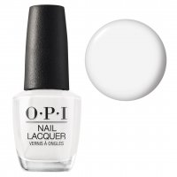 OPI Nail Lacquer, klasyczny lakier do paznokci, Alpine Snow NLL00, biały, 15ml