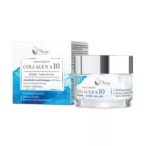 Ava Laboratorium Aqua Boost Collagen x10 maska-krem na noc 50ml
