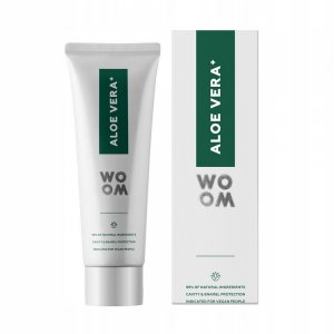 Woom Aloe Vera+ naturalna organiczna pasta wzmacniająca zęby 75ml