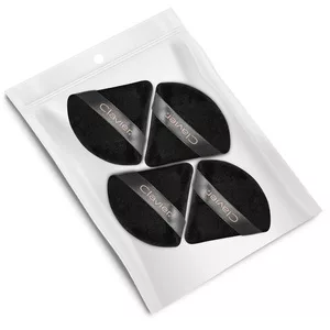 Clavier Trójkątny puszek do pudru Czarny 4szt