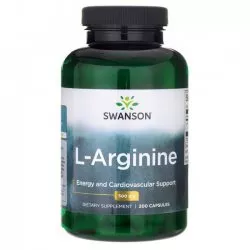Swanson L-arginina 500mg 200kaps