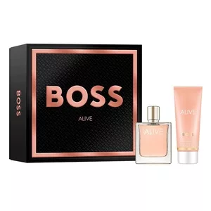 Hugo Boss Alive zestaw prezentowy dla kobiet woda perfumowana 50ml + balsam do ciała 75ml drzewno-aromatyczny