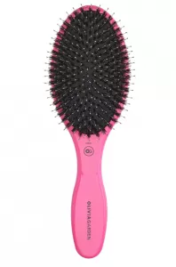 Olivia Garden Expert Care Oval Boar&Nylon, ceramiczna szczotka do włosów, Bristles Pink