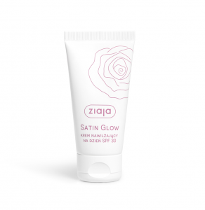 Ziaja Satin Glow, krem nawilżający do twarzy na dzień SPF 30, 50ml