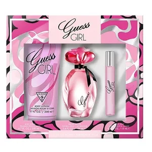 Guess Girl zestaw woda toaletowa spray 100ml + woda toaletowa spray 15ml + balsam do ciała 200ml (W)