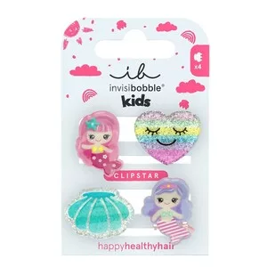 Invisibobble Clipstar Kids zestaw mini klamer do włosów Mermaid Dreams 4szt.