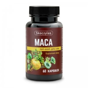 Skoczylas Maca Żeń-szeń Gotu Cola suplement diety 60 kapsułek
