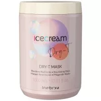 Inebrya Ice Cream Dry-T, odżywcza maska do włosów suchych, puszących się i po zabiegach, 1000ml