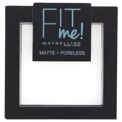Maybelline New York Fit Me! Matte Poreless Pressed Powder, puder prasowany 090 Translucent, 9g