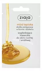 Ziaja, wygładzająca maska do twarzy, miód tapioka, 7ml