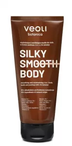 Veoli Botanica Silky Smooth Body, wygładzająco - nawilżająca maska do ciała w formie peelingu 2w1 z 3 % betainy, 180ml