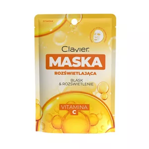 Clavier Maska rozświetlająca w płachcie z witaminą C 25ml