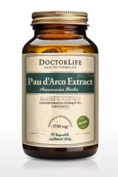 Doctor Life Pau d'Arco Extract ekstrakt z kory wewnętrznej 3750mg suplement diety 90 kapsułek