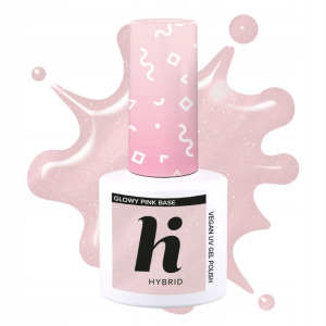 hi hybrid Glow Pink Base, baza do lakieru hybrydowego, 5ml 