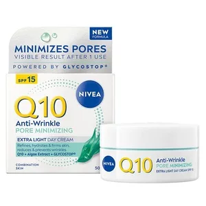 Nivea Q10 Przeciwzmarszczkowe Wygładzenie ekstra lekki krem na dzień SPF15 50ml